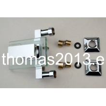 Wall Mounted Single Handle Glass Bath Mixer Faucet Qh0818W